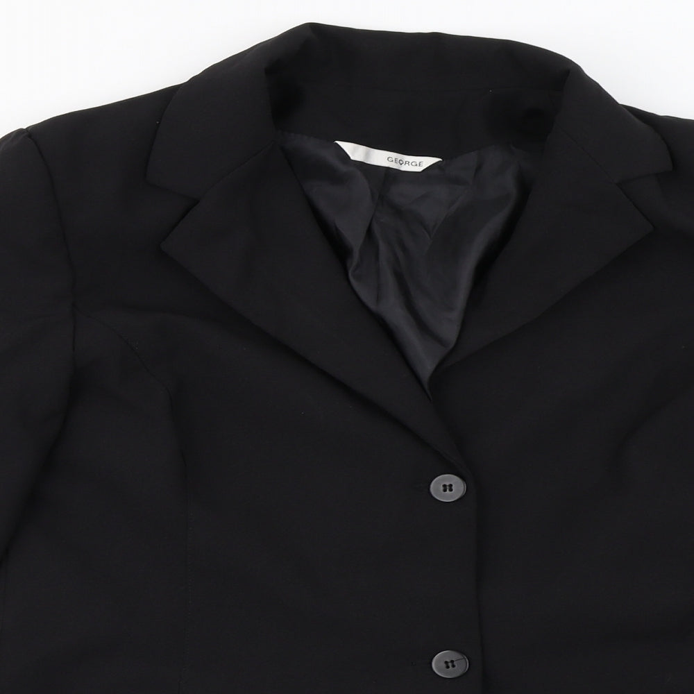 George  Womens Black   Jacket Blazer Size 14