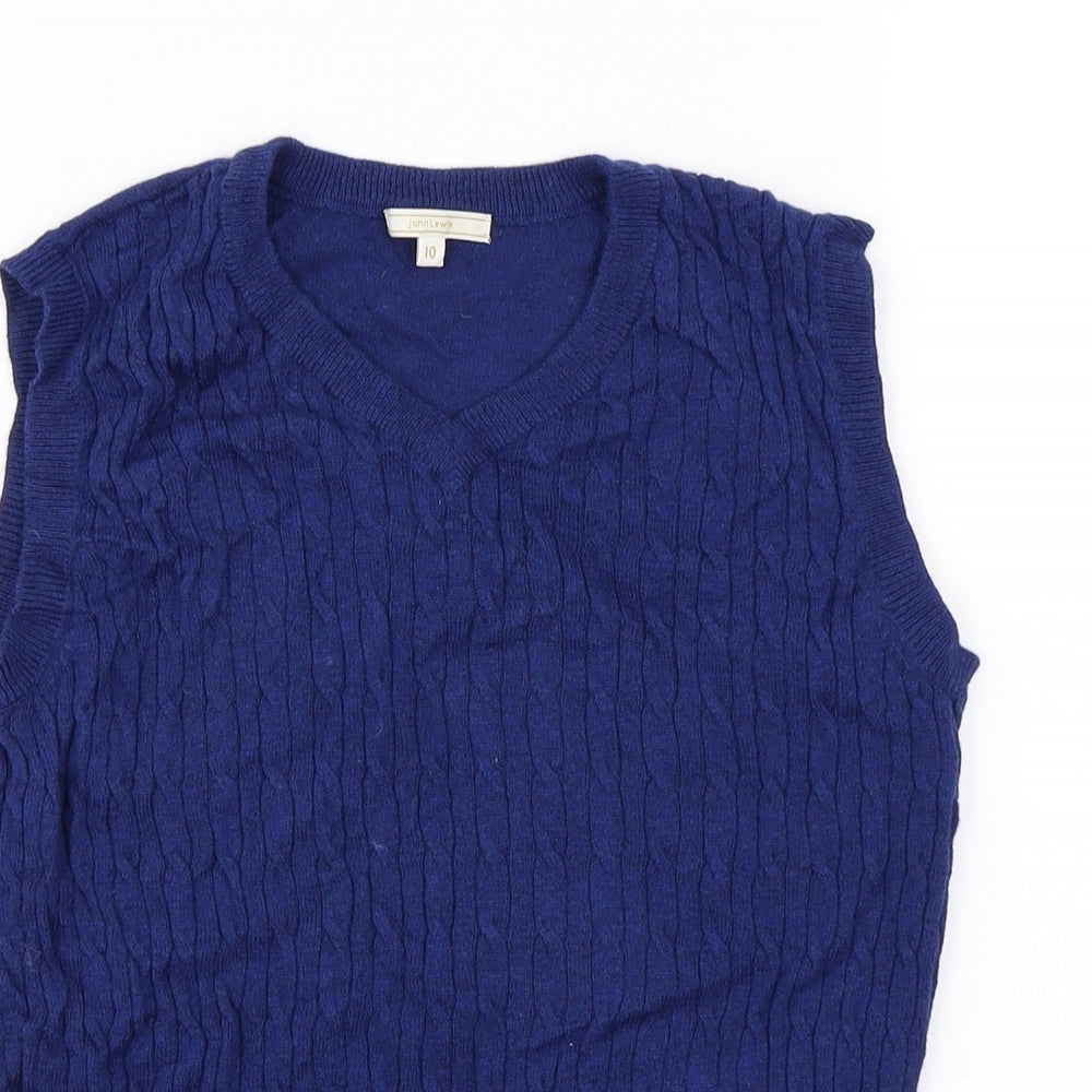 John Lewis  Boys Blue   Pullover Sweatshirt Size 10 Years