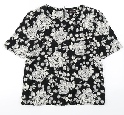 Womens UK Size 10 Phase Eight Black Basic Blouse