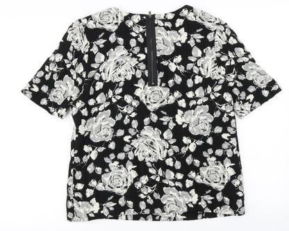 Womens UK Size 10 Phase Eight Black Basic Blouse