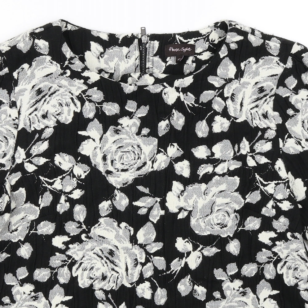 Womens UK Size 10 Phase Eight Black Basic Blouse