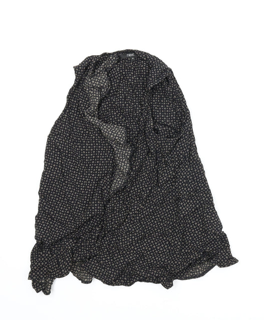 Womens UK Size 10 NEXT Black Basic Blouse