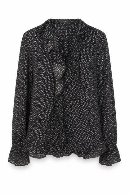 Womens UK Size 10 NEXT Black Basic Blouse