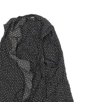 Womens UK Size 10 NEXT Black Basic Blouse