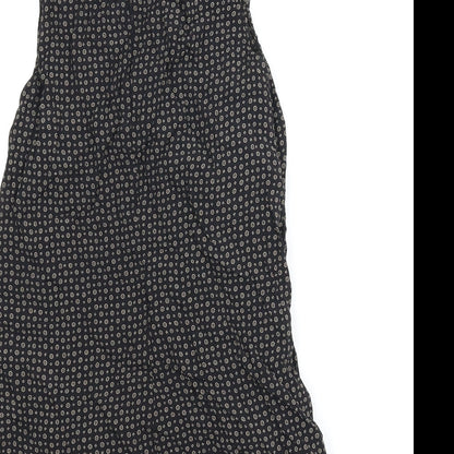Womens UK Size 10 NEXT Black Basic Blouse