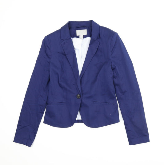 Womens UK Size 8 H&M Blue Jacket