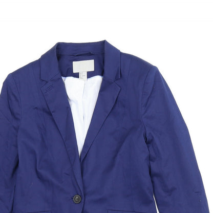 Womens UK Size 8 H&M Blue Jacket