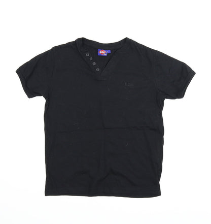 Lee Cooper Boys Black   Basic T-Shirt Size 11-12 Years