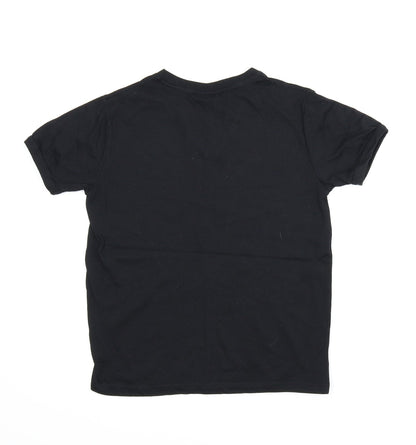 Lee Cooper Boys Black   Basic T-Shirt Size 11-12 Years
