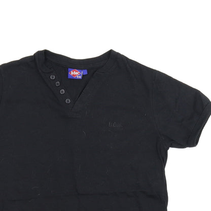Lee Cooper Boys Black   Basic T-Shirt Size 11-12 Years