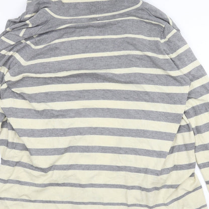 Gw Womens Beige Striped  Cardigan Jumper Size XL  - Draped