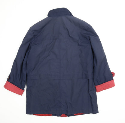Womens UK Size 14 Preworn Blue Parka Coat