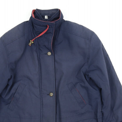 Womens UK Size 14 Preworn Blue Parka Coat