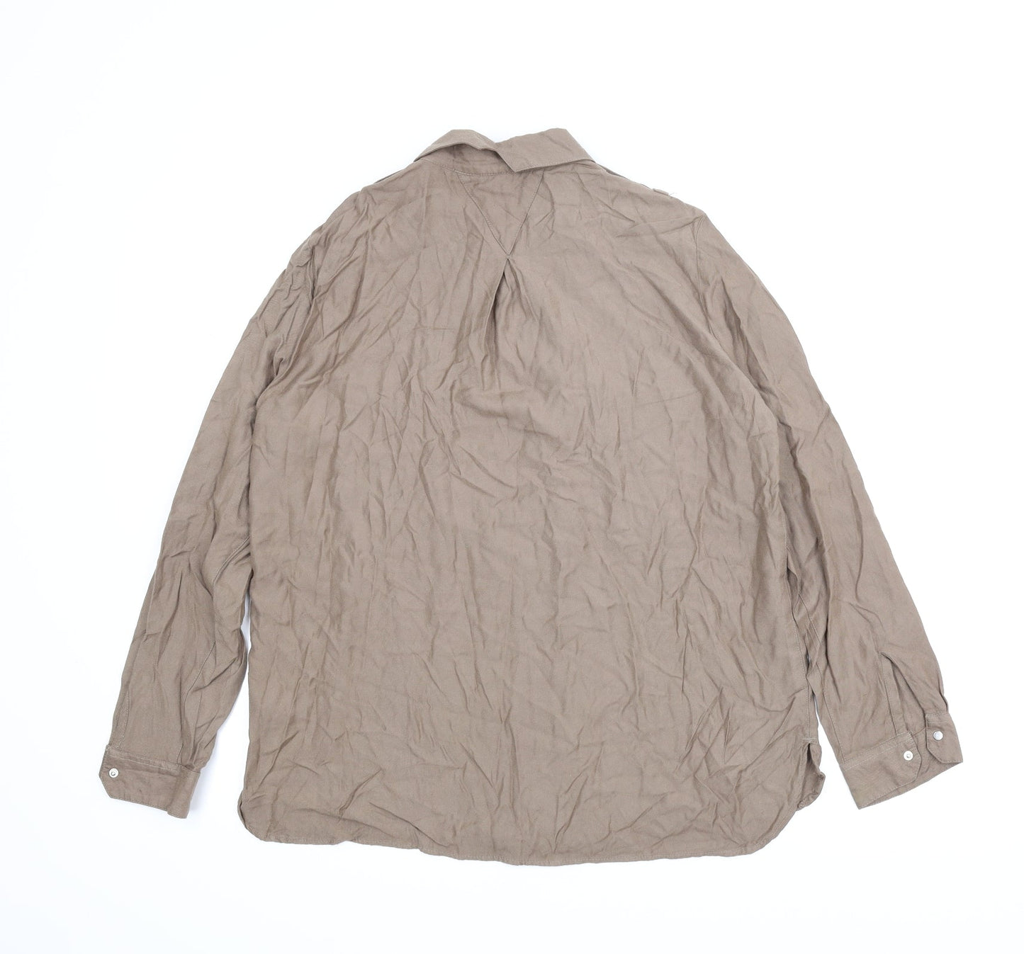 Womens UK Size 12 River Island Brown Basic Blouse