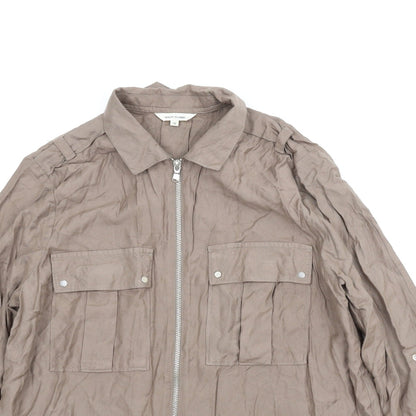 Womens UK Size 12 River Island Brown Basic Blouse