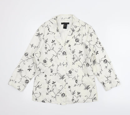 Womens UK Size M Anne Carson White Basic Blouse