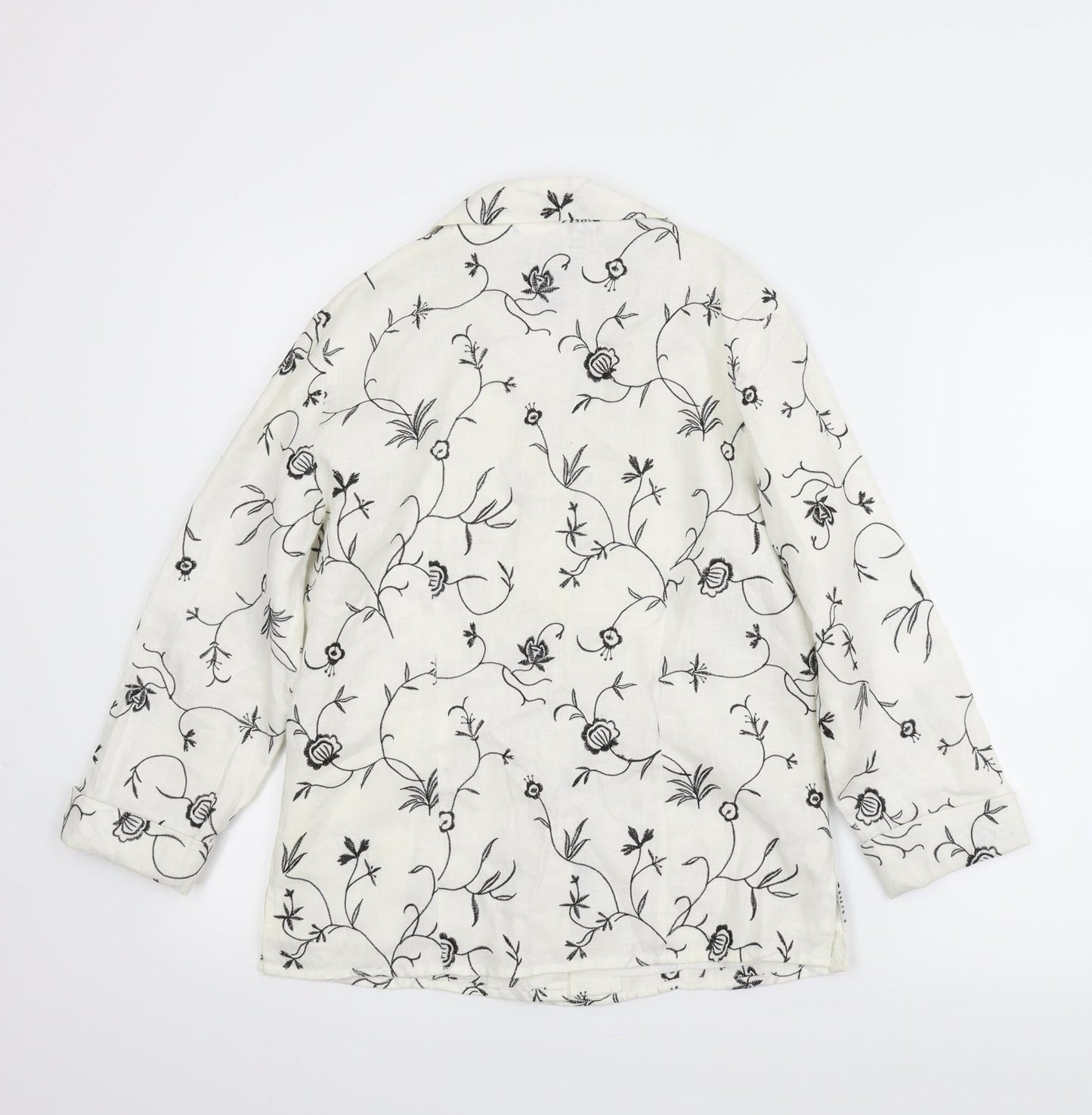 Womens UK Size M Anne Carson White Basic Blouse