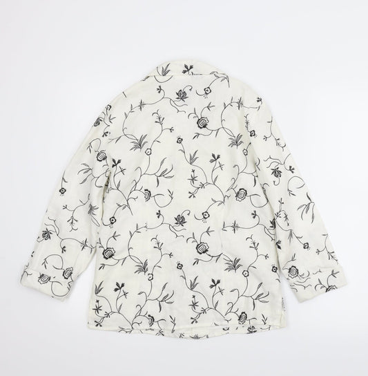 Womens UK Size M Anne Carson White Basic Blouse