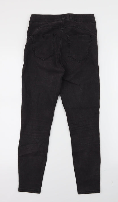Denim Co. Womens Black  Denim Jegging Jeans Size 8 L25 in