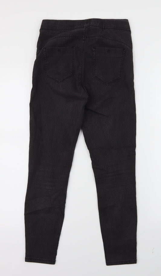 Denim Co. Womens Black  Denim Jegging Jeans Size 8 L25 in