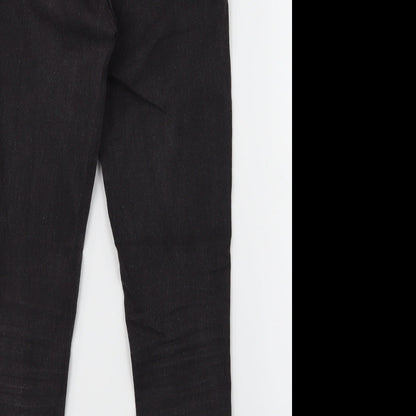 Denim Co. Womens Black  Denim Jegging Jeans Size 8 L25 in