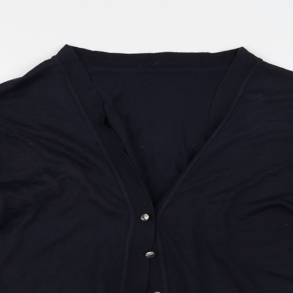 Berkertex Womens Blue  Knit Cardigan Jumper Size 14