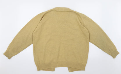Compliments Womens Beige  Knit Cardigan Jumper Size L