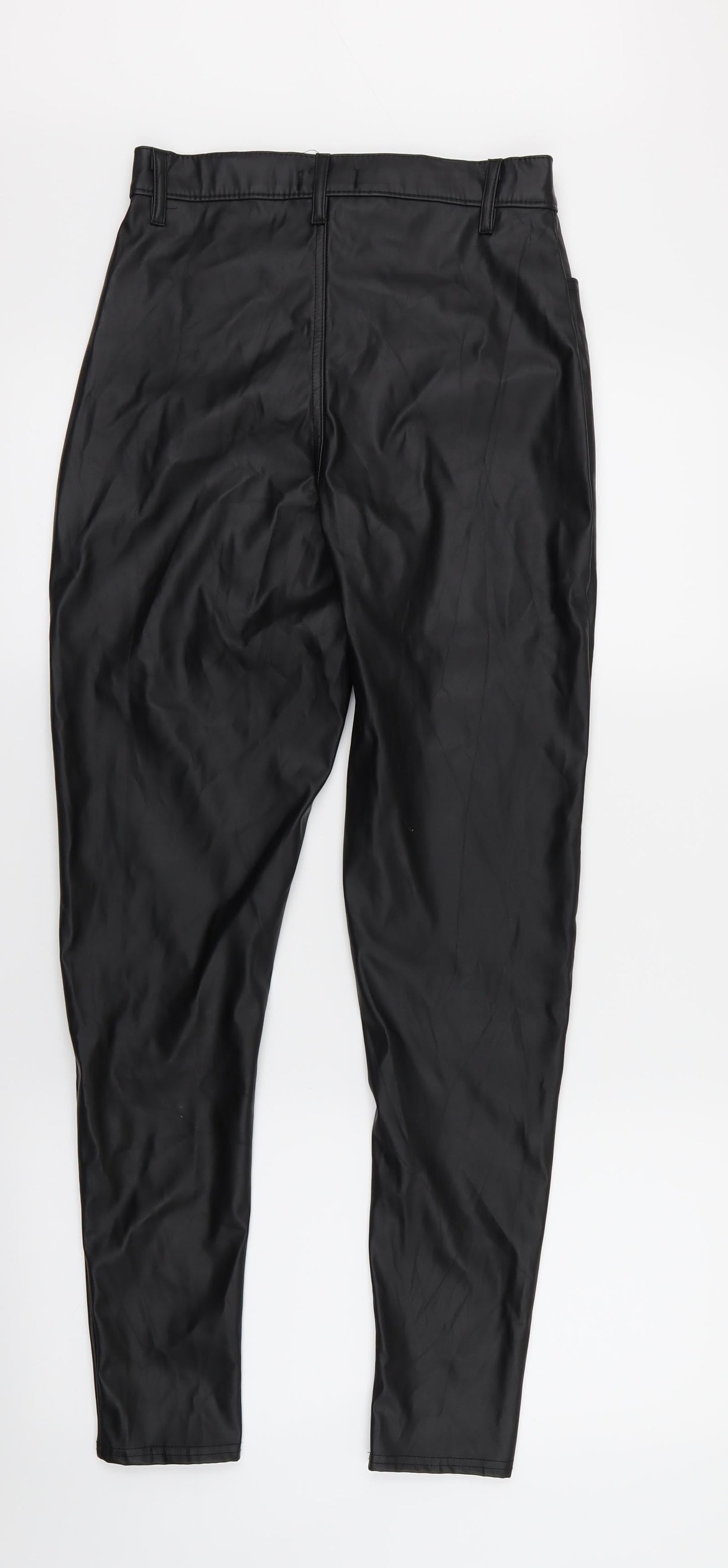 Womens UK Size 8 PRETTYLITTLETHING Regular Fit  Black Trousers