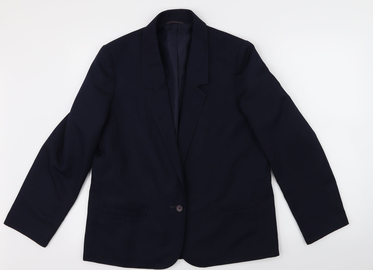 St Michael Womens Blue   Jacket Suit Jacket Size 14