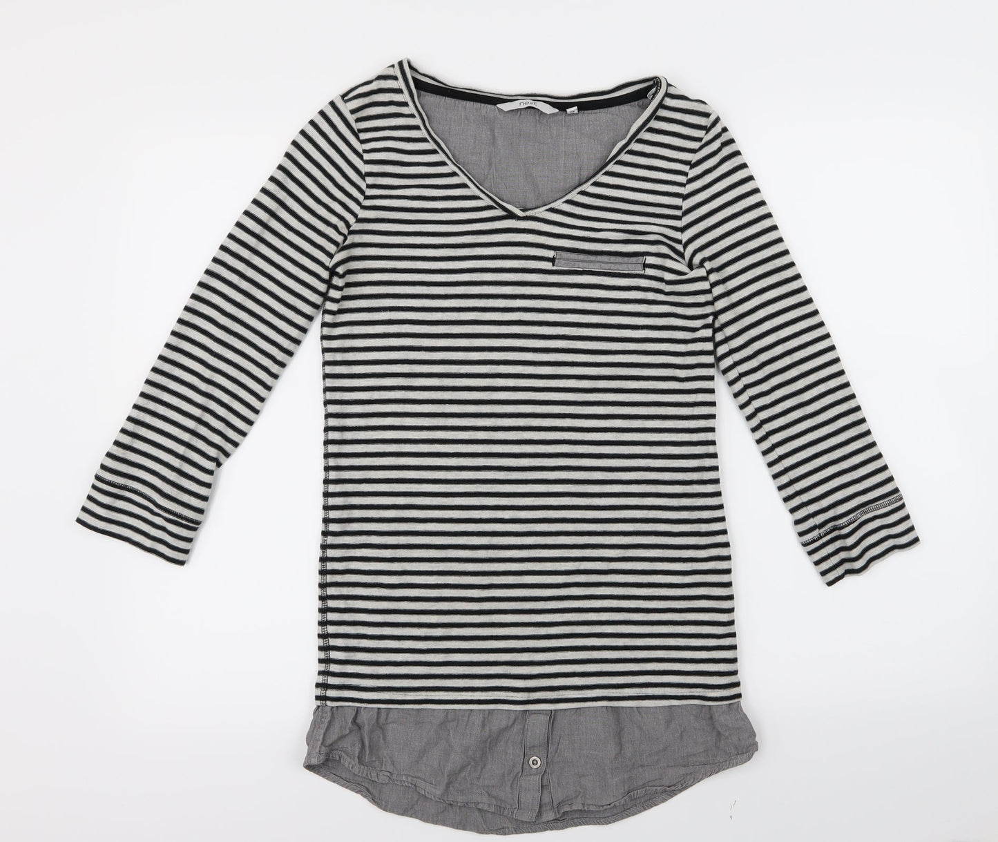 Womens UK Size 6 NEXT Black Basic T-Shirt