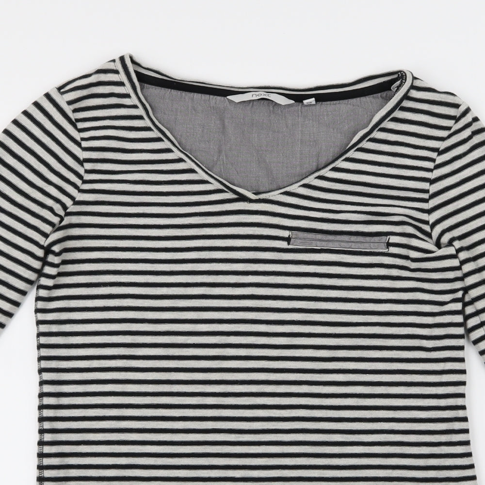 Womens UK Size 6 NEXT Black Basic T-Shirt