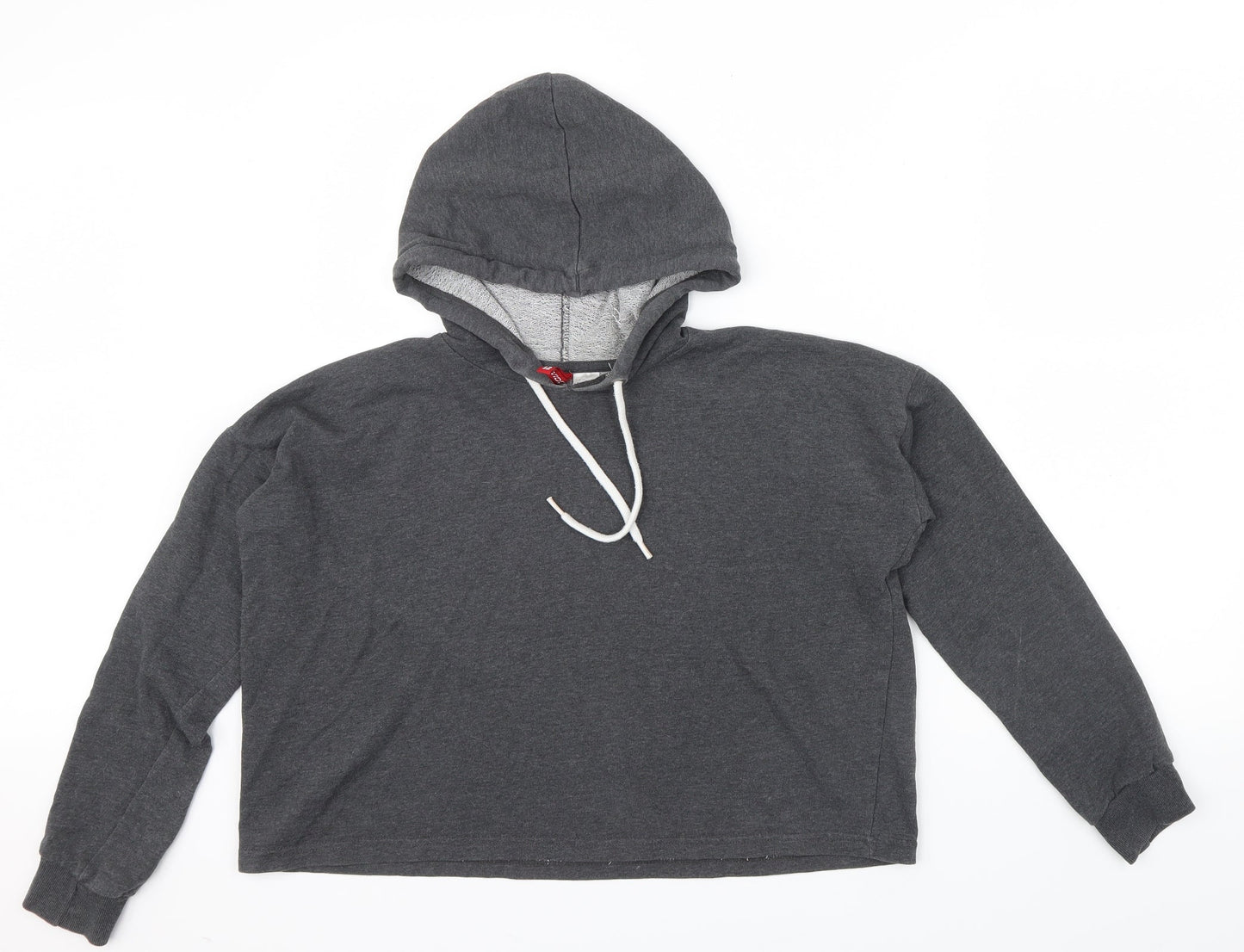 H&M Womens Grey   Pullover Hoodie Size 12