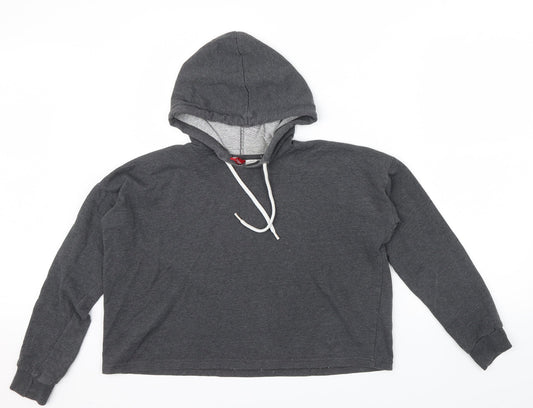 H&M Womens Grey   Pullover Hoodie Size 12