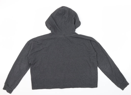 H&M Womens Grey   Pullover Hoodie Size 12