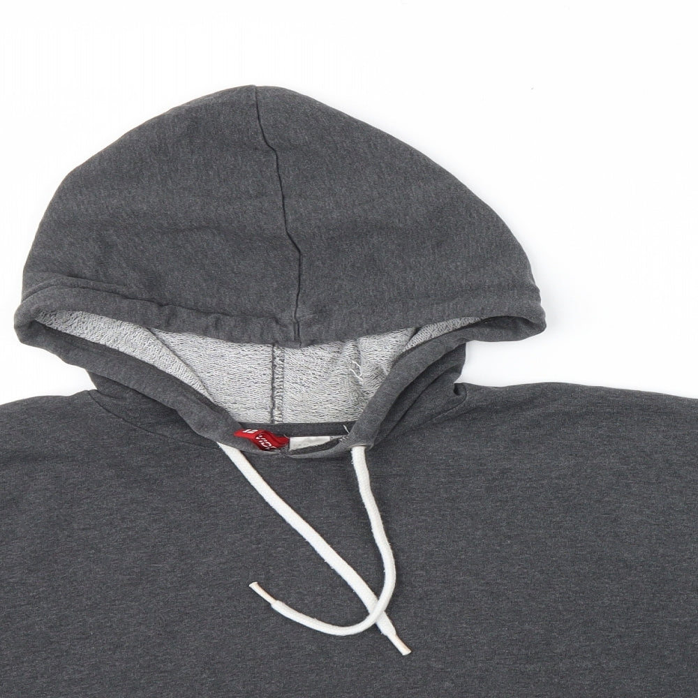 H&M Womens Grey   Pullover Hoodie Size 12
