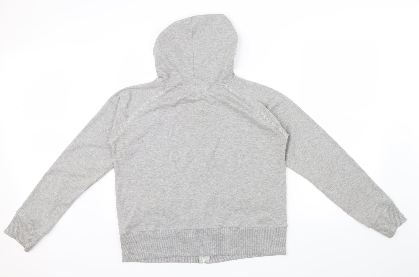 Vivid Womens Grey   Full Zip Hoodie Size 16  - front pockets