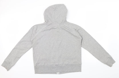 Vivid Womens Grey   Full Zip Hoodie Size 16  - front pockets