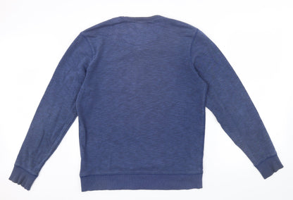 Tu Womens Blue   Pullover Jumper Size M  - pocket on left