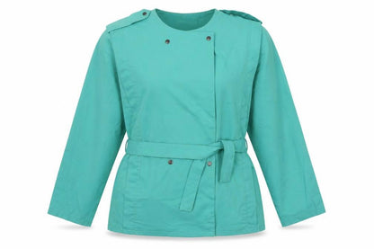 Roma Womens Green   Jacket  Size 12  - Belt attached