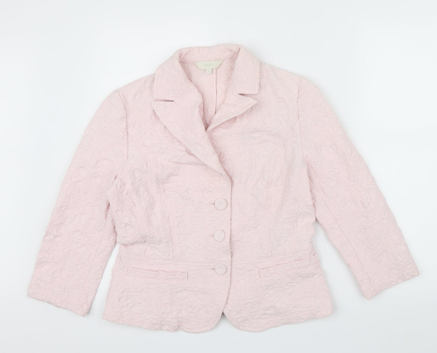 Womens UK Size S M&S Pink Jacket