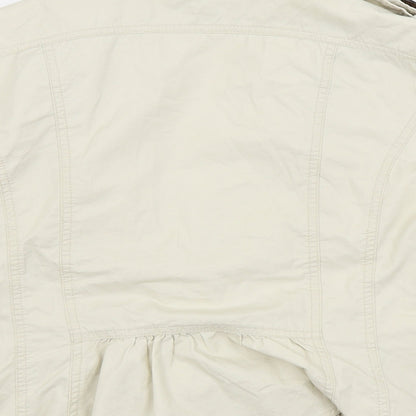 Papaya Womens Beige   Bomber Jacket Coat Size 14
