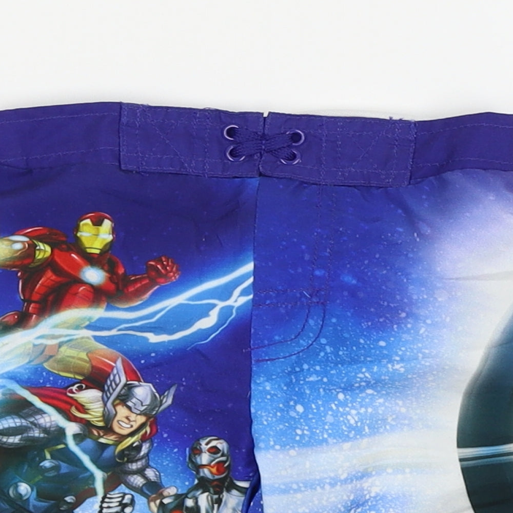 Avengers Boys Blue   Cargo Shorts Size 2-3 Years - swim shorts