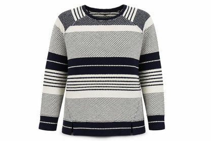 Next Womens Blue Houndstooth  Pullover Jumper Size 16