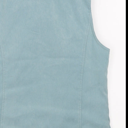 Womens UK Size 14 EWM Blue Gilet