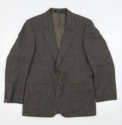 Mens UK Size 40 St michael Regular Brown Suit Jacket