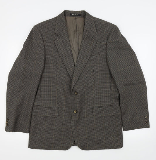Mens UK Size 40 St michael Regular Brown Suit Jacket