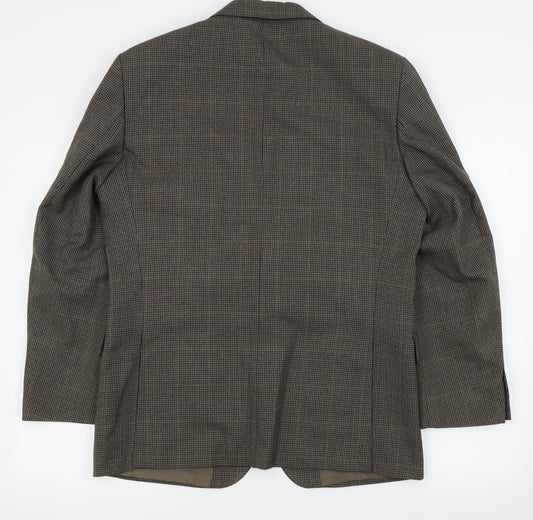 Mens UK Size 40 St michael Regular Brown Suit Jacket