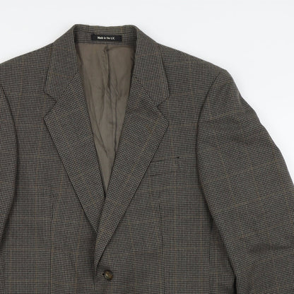 Mens UK Size 40 St michael Regular Brown Suit Jacket