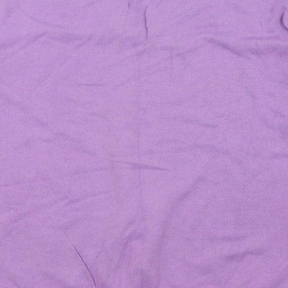 Refectory Mens Purple Check  Pullover Jumper Size M