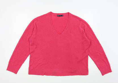 Marks & Spencer Womens Pink   Pullover Sweatshirt Size 20